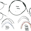 Load image into Gallery viewer, Burly Brand Control Kit - 12" Ape Hanger Handlebars B30-1007 - Main Product View