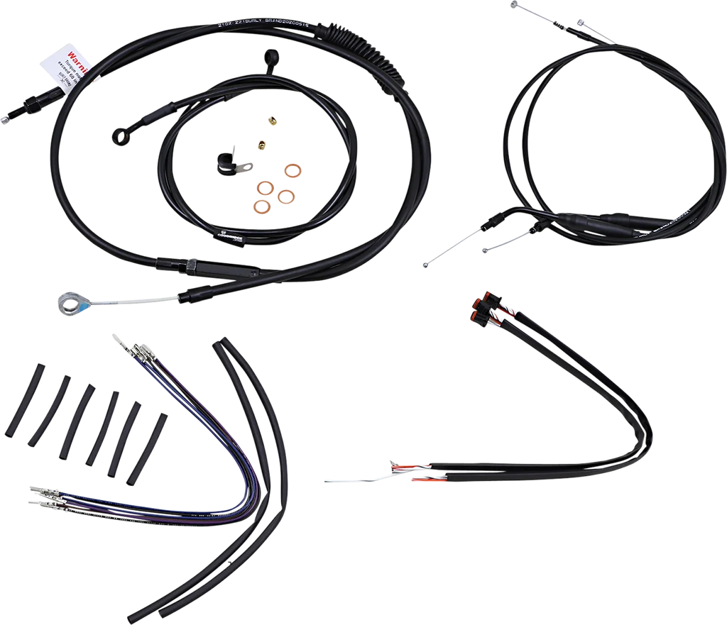 Burly Brand Control Kit - 12" Ape Hanger Handlebars B30-1106 - Main Product View