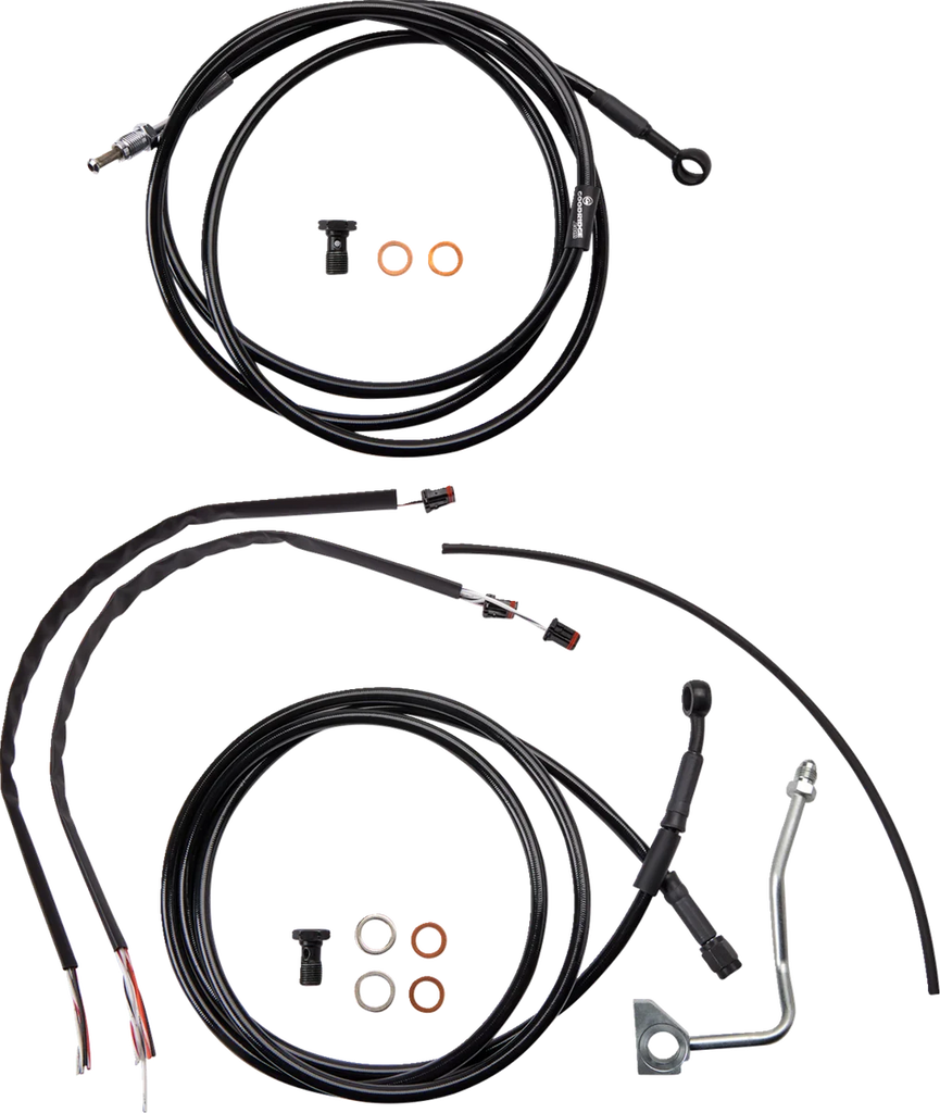 Burly Brand Control Kit - 13" Ape Hanger Handlebars - ABS B30-1234 - Main Product View