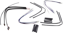 Load image into Gallery viewer, Burly Brand Control Kit - 14" Ape Hanger Handlebars - ABS B30-1122 - Back View