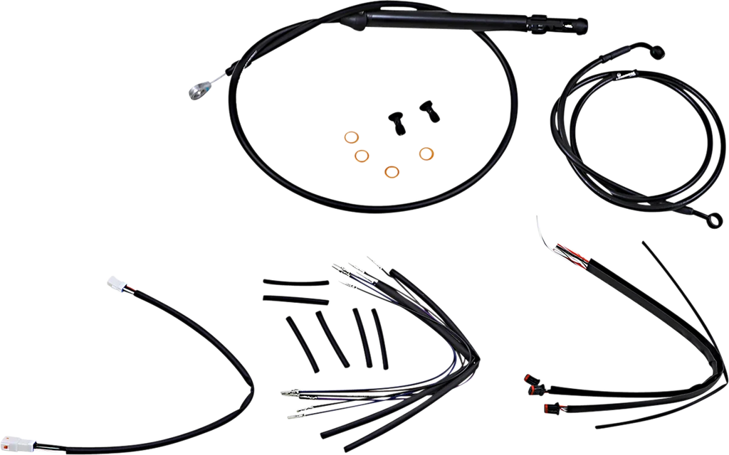Burly Brand Control Kit - 14" Gorilla Handlebars - Black B30-1246 - Main Product View