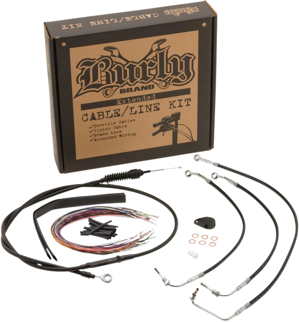 Burly Brand Control Kit - 15" Ape Hanger Handlebars - ABS B30-1235 - Main Product View