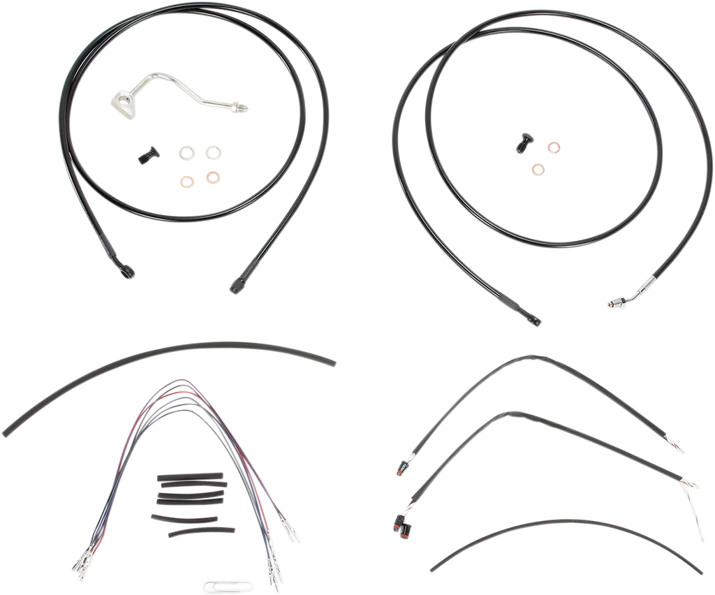 Burly Brand Control Kit - 15" Ape Hanger Handlebars - ABS B30-1116 - Main Product View