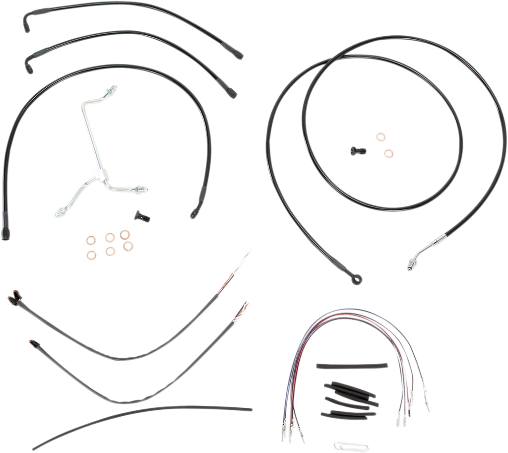 Burly Brand Control Kit - 15" Ape Hanger Handlebars B30-1114 - Main Product View