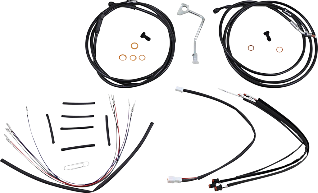 Burly Brand Control Kit - 16" Ape Hanger Handlebars - ABS B30-1180 - Main Product View