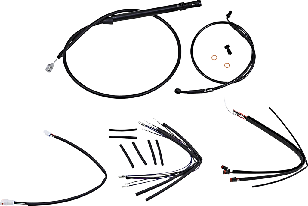 Burly Brand Control Kit - 16" Gorilla Handlebars - Black B30-1241 - Main Product View