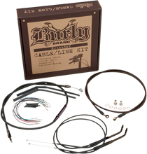 Load image into Gallery viewer, Burly Brand Control Kit - 18&quot; Ape Hanger Handlebars B30-1019 - Side View