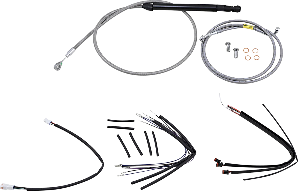 Burly Brand Control Kit - 18" Gorilla Handlebars - Stainless B30-1251 - Main Product View