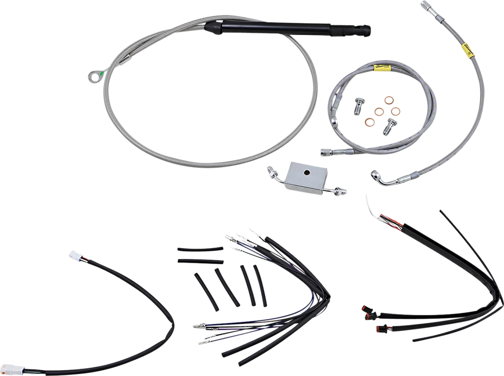 Burly Brand Control Kit - 18" Gorilla Handlebars - Stainless B30-1245 - Main Product View