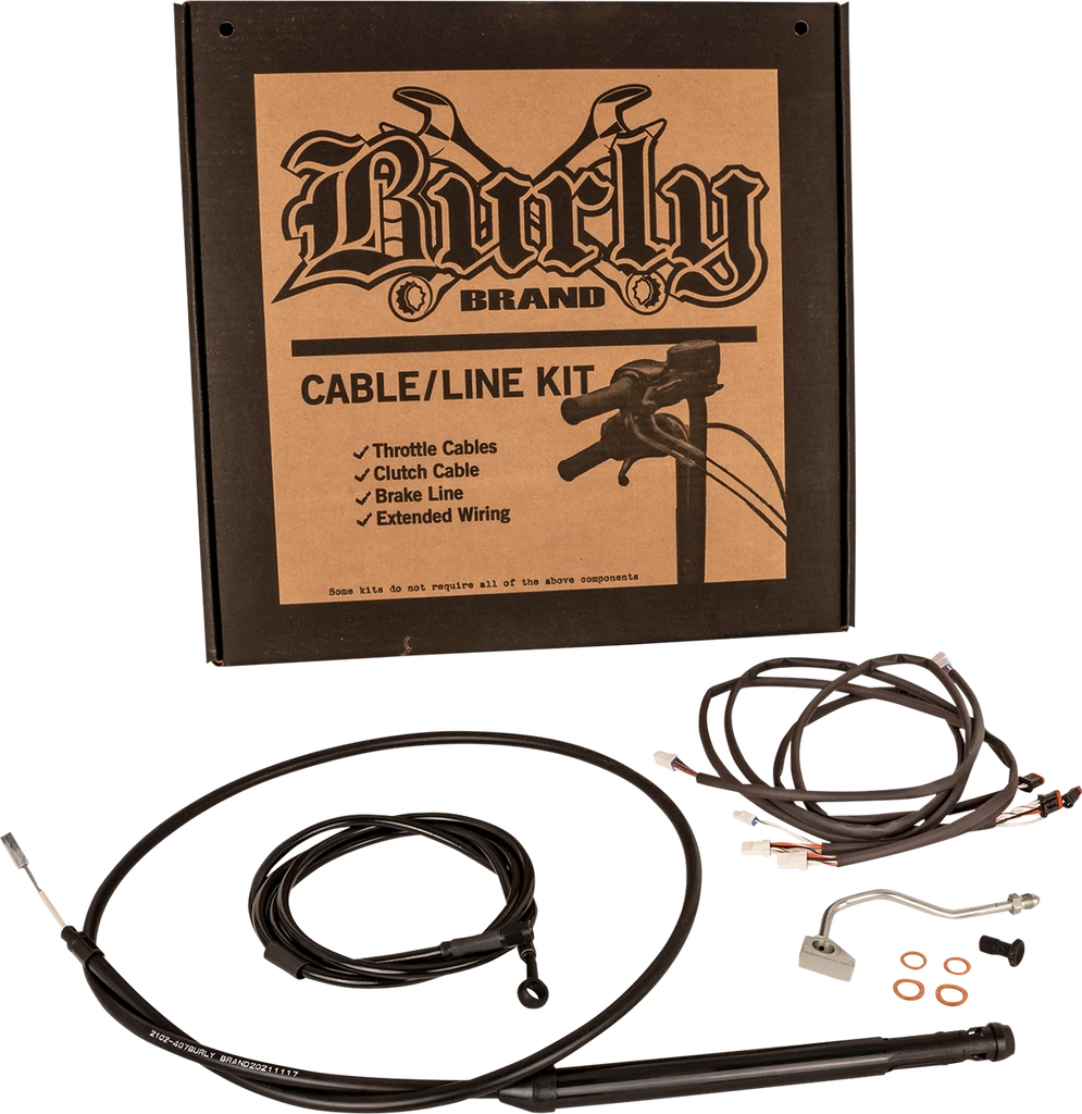 Burly Brand Control Kit - Bagger - 13" - Stainless Steel B30-1316 - Side View