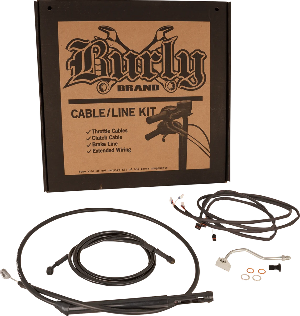 Burly Brand Control Kit - Bagger - 15" - Black B30-1315 - Side View