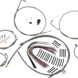 Load image into Gallery viewer, Burly Brand Control Kit - Early Touring Bikes - 15" Bagger Bar Handlebars - Stainless B30-1293 - Main Product View