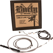 Load image into Gallery viewer, Burly Brand Control Kit - Gorilla Ape Hanger - 16" - Stainless Steel B30-1312 - Side View