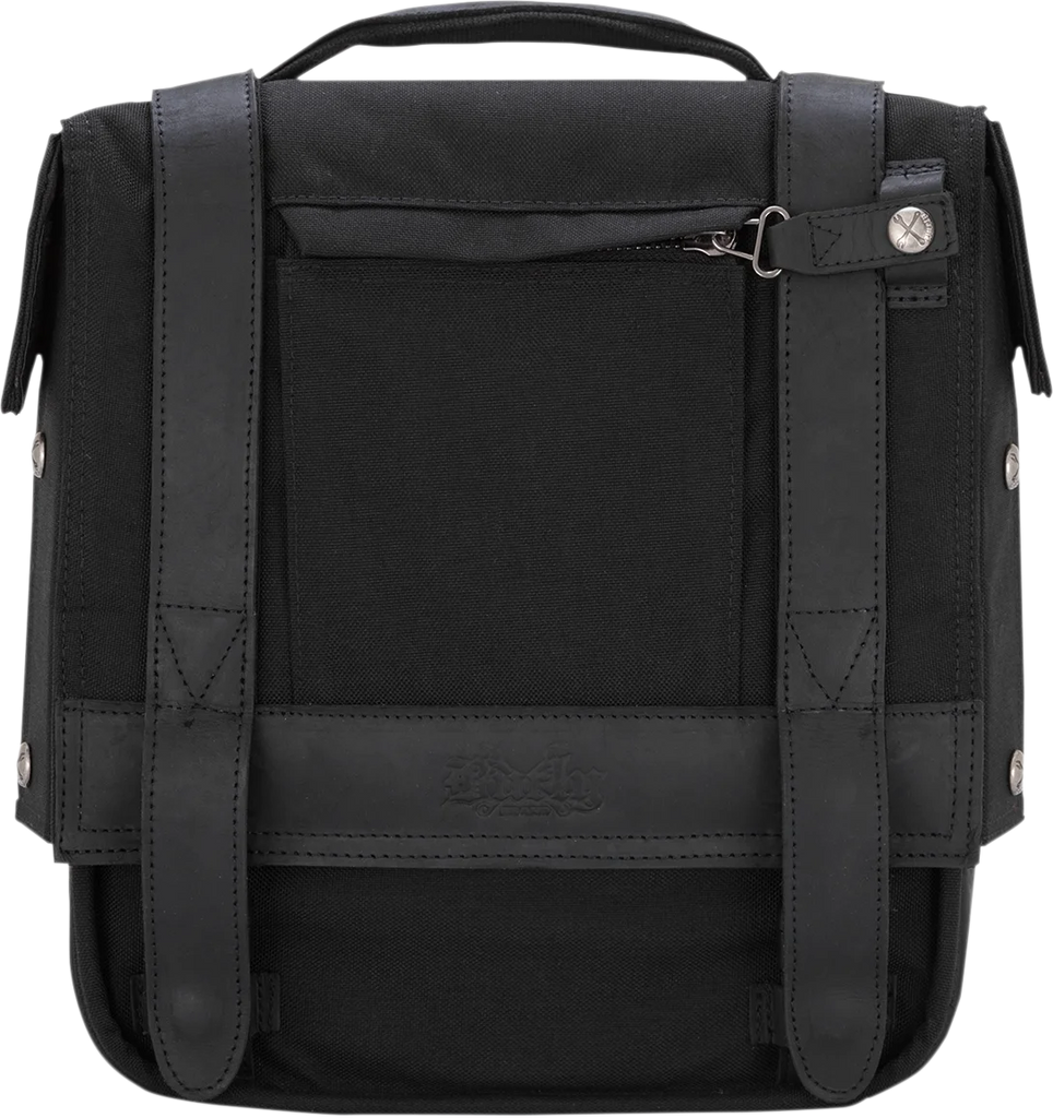 Burly Brand Detachable Saddlebag - Black B15-1000B - Main Product View