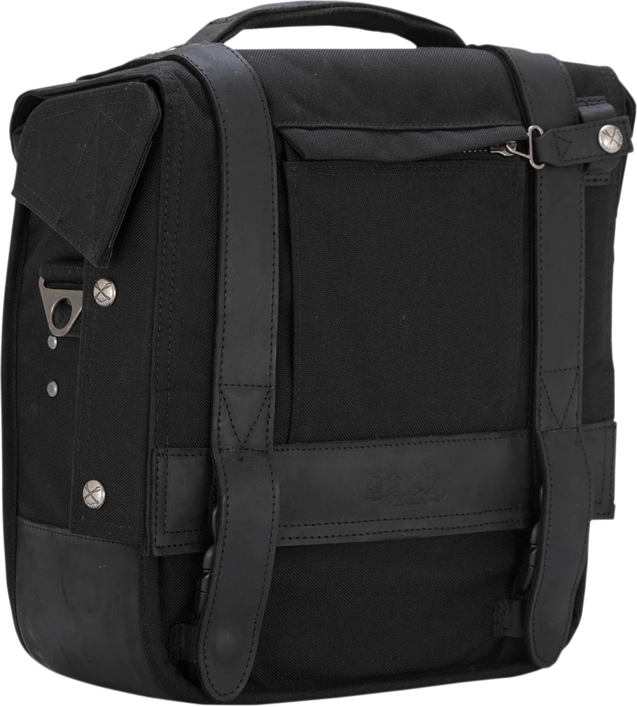 Burly Brand Detachable Saddlebag - Black B15-1000B - Side View