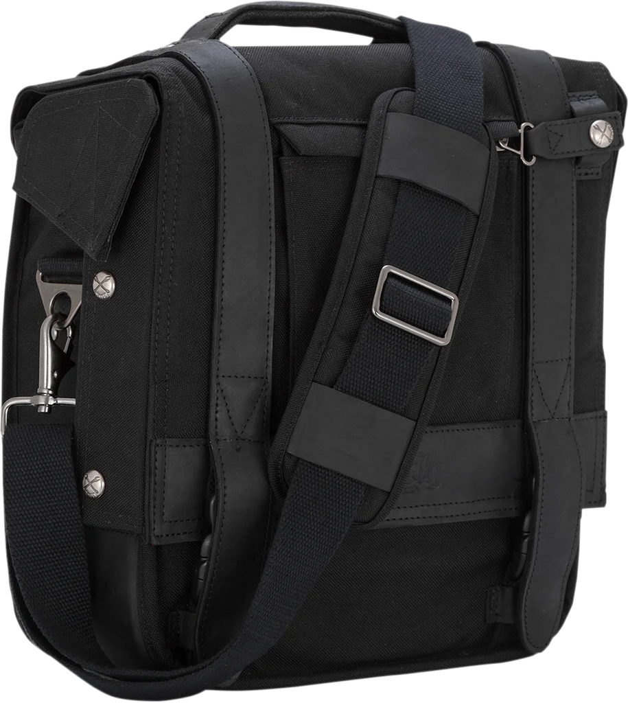 Burly Brand Detachable Saddlebag - Black B15-1000B - Back View