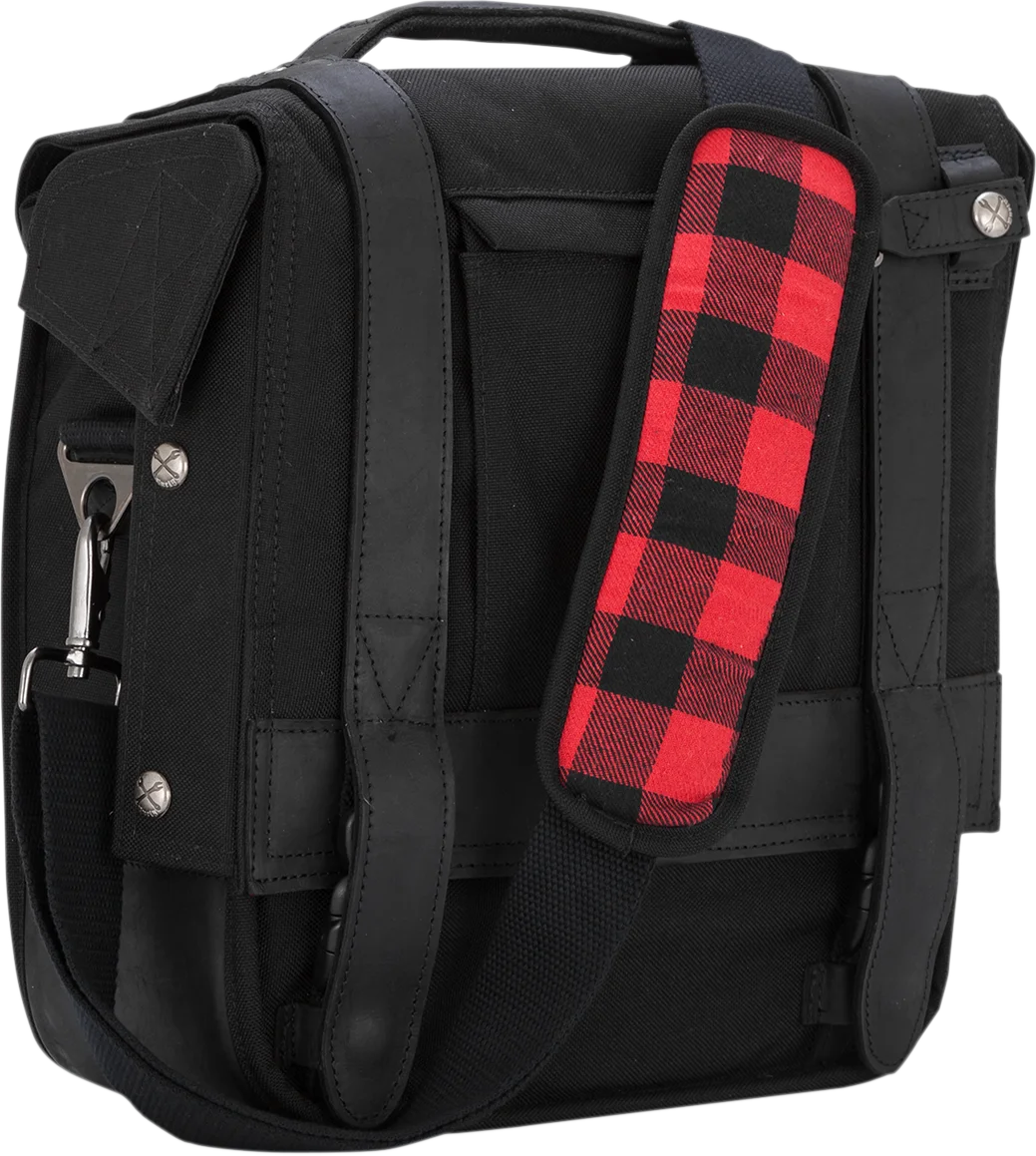 Burly Brand Detachable Saddlebag - Black B15-1000B - Installation View