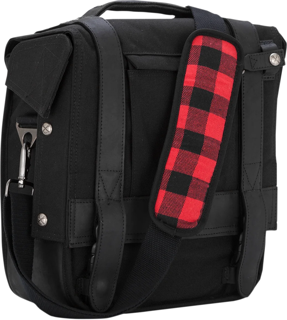 Burly Brand Detachable Saddlebag - Black B15-1000B - Installation View