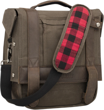 Load image into Gallery viewer, Burly Brand Detachable Saddlebag - Dark Oak B15-1000D - Side View