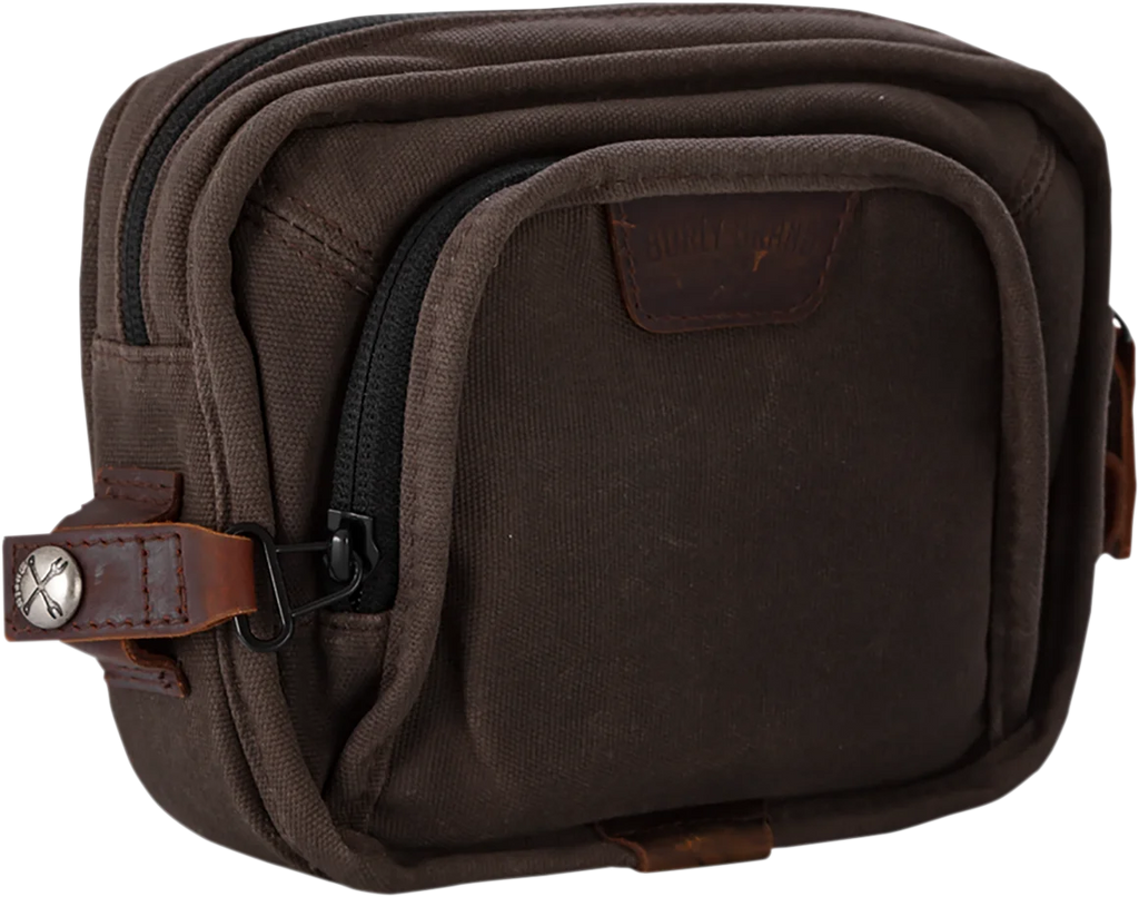 Burly Brand Handlebar Bag - Dark Oak B15-1012D - Main Product View