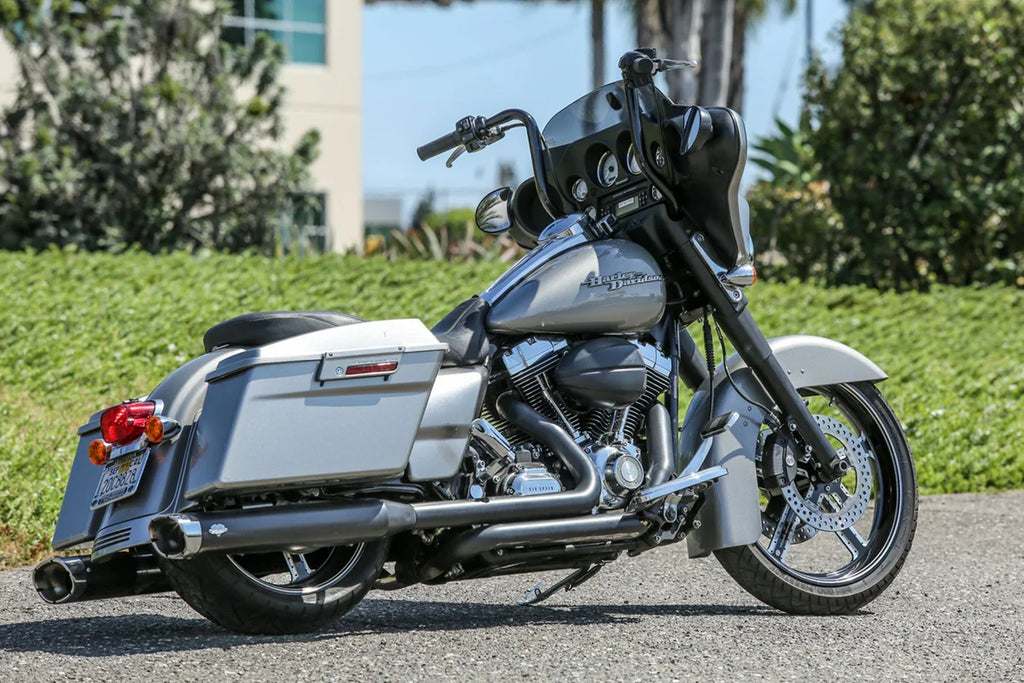 Burly Brand Handlebar - Bagger - 13" - TBW - Black B12-2001B - Side View