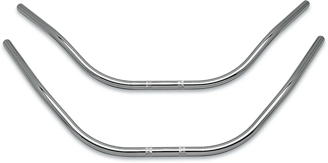 Burly Brand Handlebar - Bikini - TBW - Black B12-3501B - Side View
