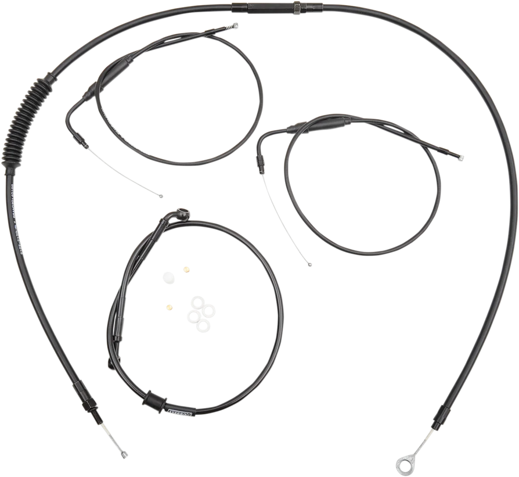 Burly Brand Handlebar Cable And Brake Line Kit - Clubman Handlebars B30-1099 - Main Product View