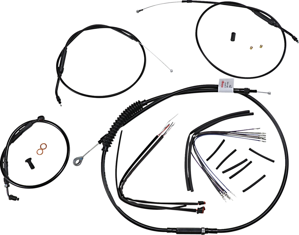Burly Brand Handlebar Cable and Brake Line Kit - Extended