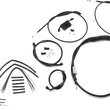 Load image into Gallery viewer, Burly Brand Handlebar Cable and Brake Line Kit - Extended - Sportsters - 12" Ape Hanger Handlebars - ABS B30-1229 - Side View