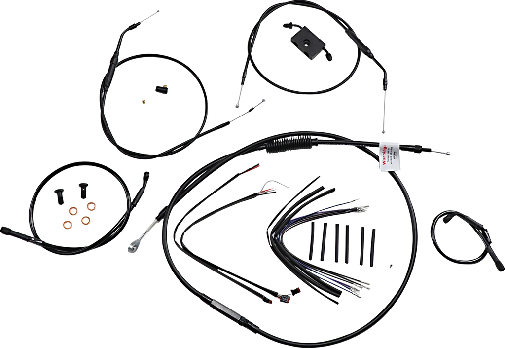 Burly Brand Handlebar Cable and Brake Line Kit - Extended