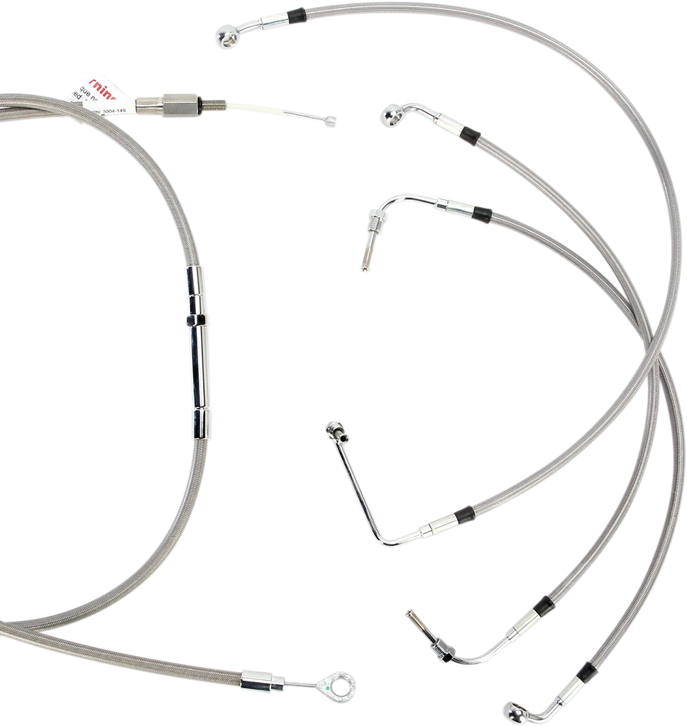 Burly Brand Handlebar Cable/Brake Line Kit - Complete