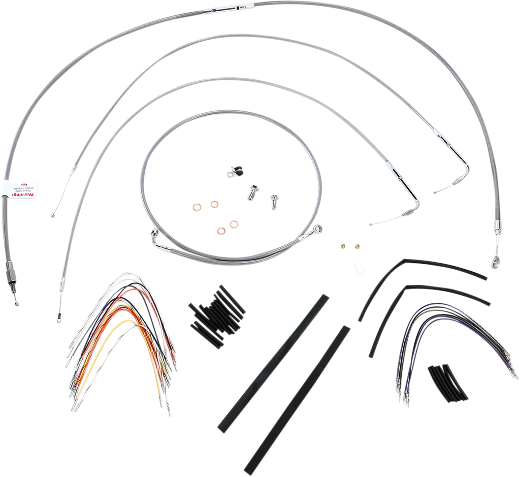 Burly Brand Handlebar Cable/Brake Line Kit - Complete