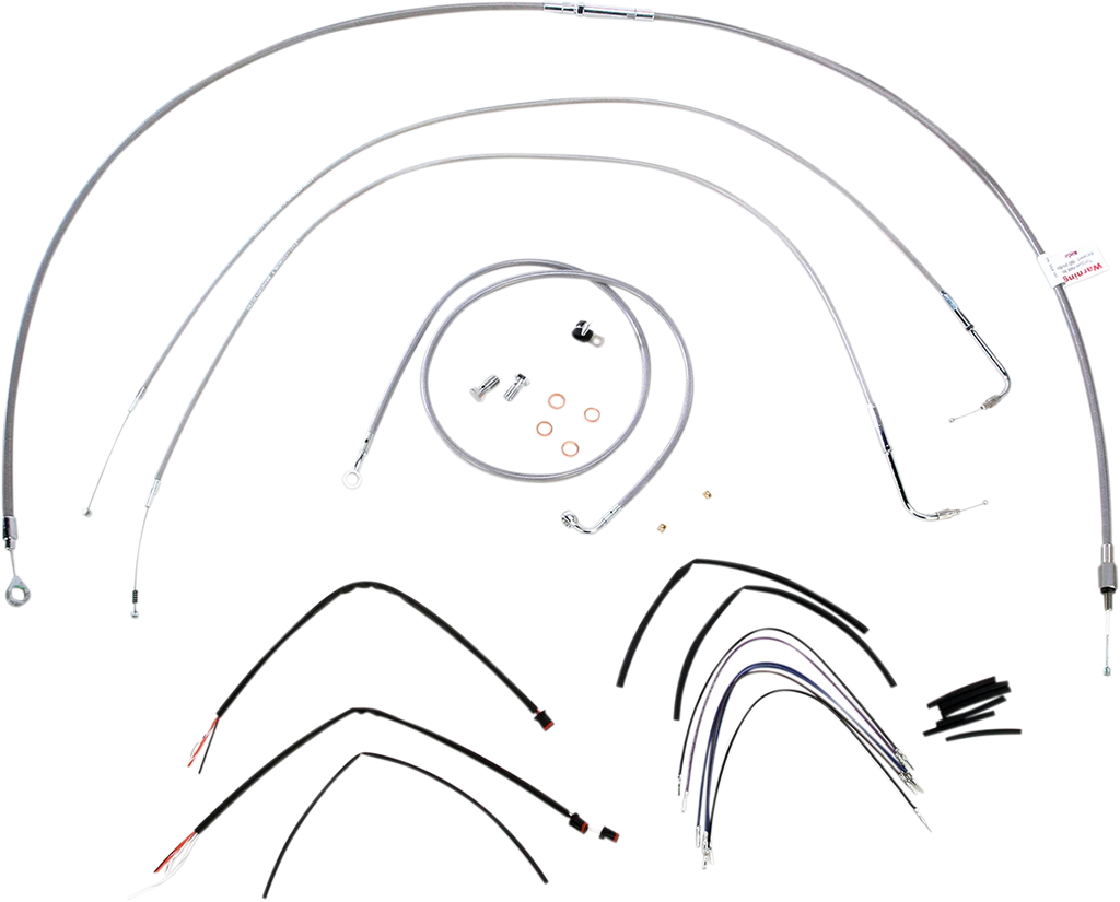 Burly Brand Handlebar Cable/Brake Line Kit - Complete
