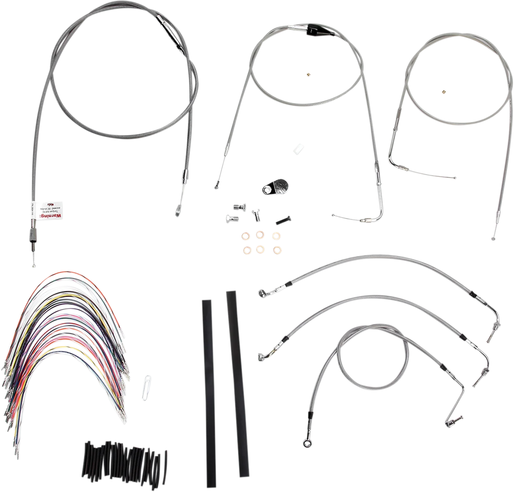 Burly Brand Handlebar Cable/Brake Line Kit - Complete