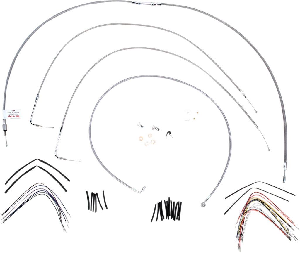 Burly Brand Handlebar Cable/Brake Line Kit - Complete