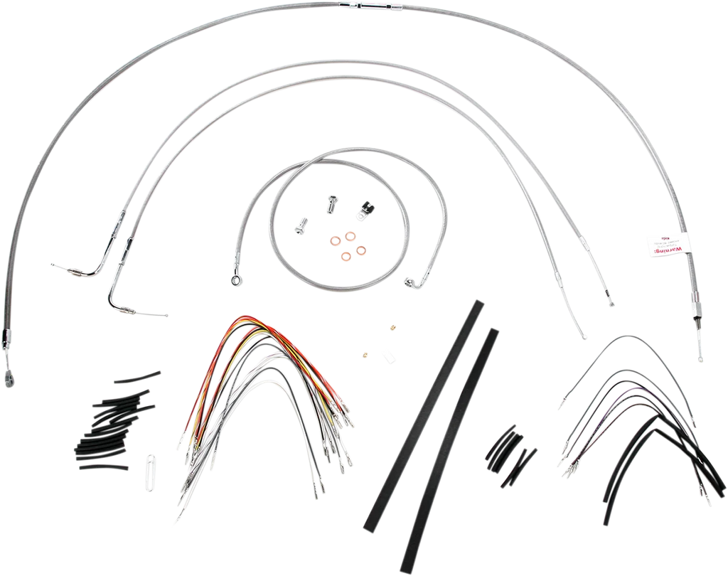 Burly Brand Handlebar Cable/Brake Line Kit - Complete