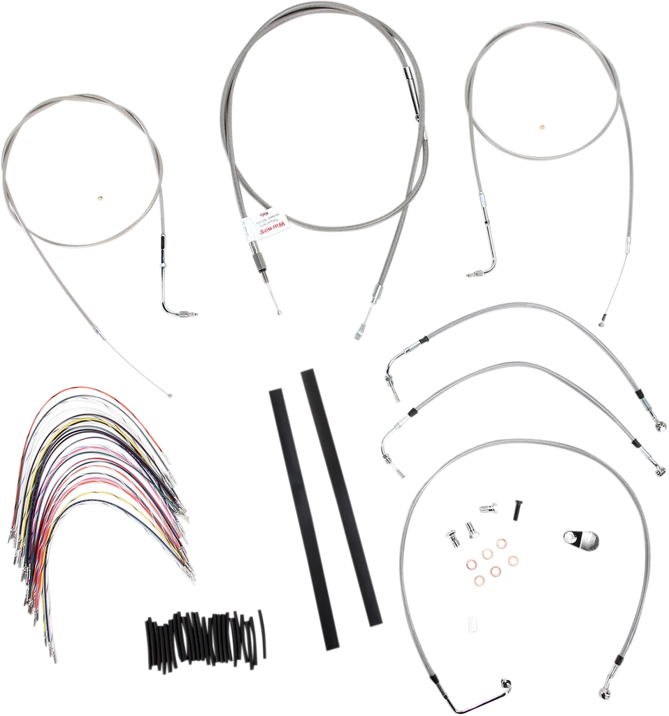 Burly Brand Handlebar Cable/Brake Line Kit - Complete