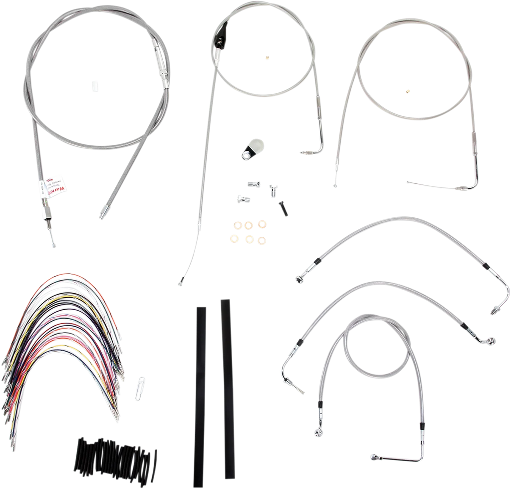 Burly Brand Handlebar Cable/Brake Line Kit - Complete