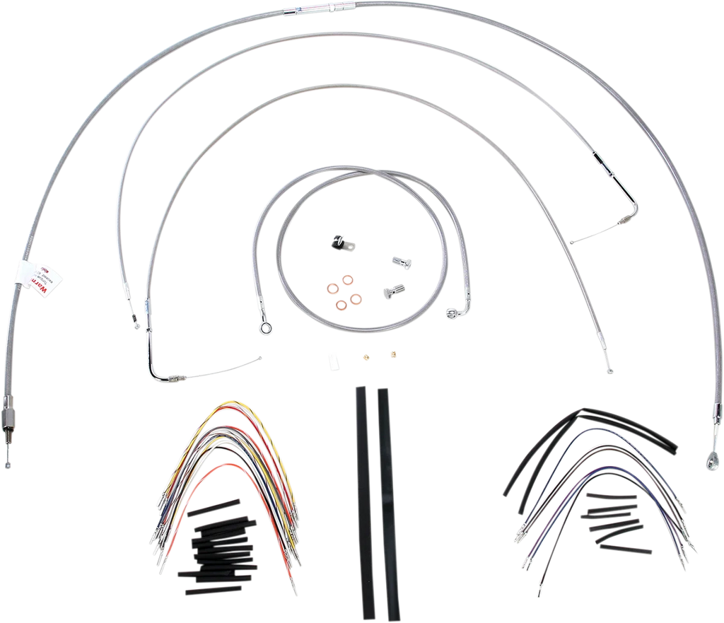 Burly Brand Handlebar Cable/Brake Line Kit - Complete