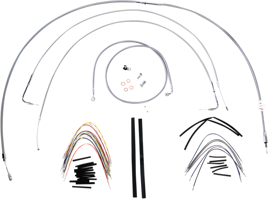 Burly Brand Handlebar Cable/Brake Line Kit - Complete