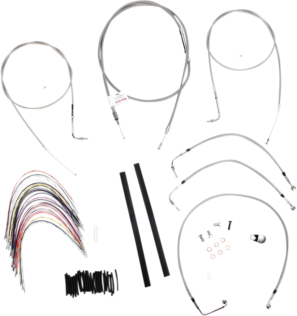 Burly Brand Handlebar Cable/Brake Line Kit - Complete
