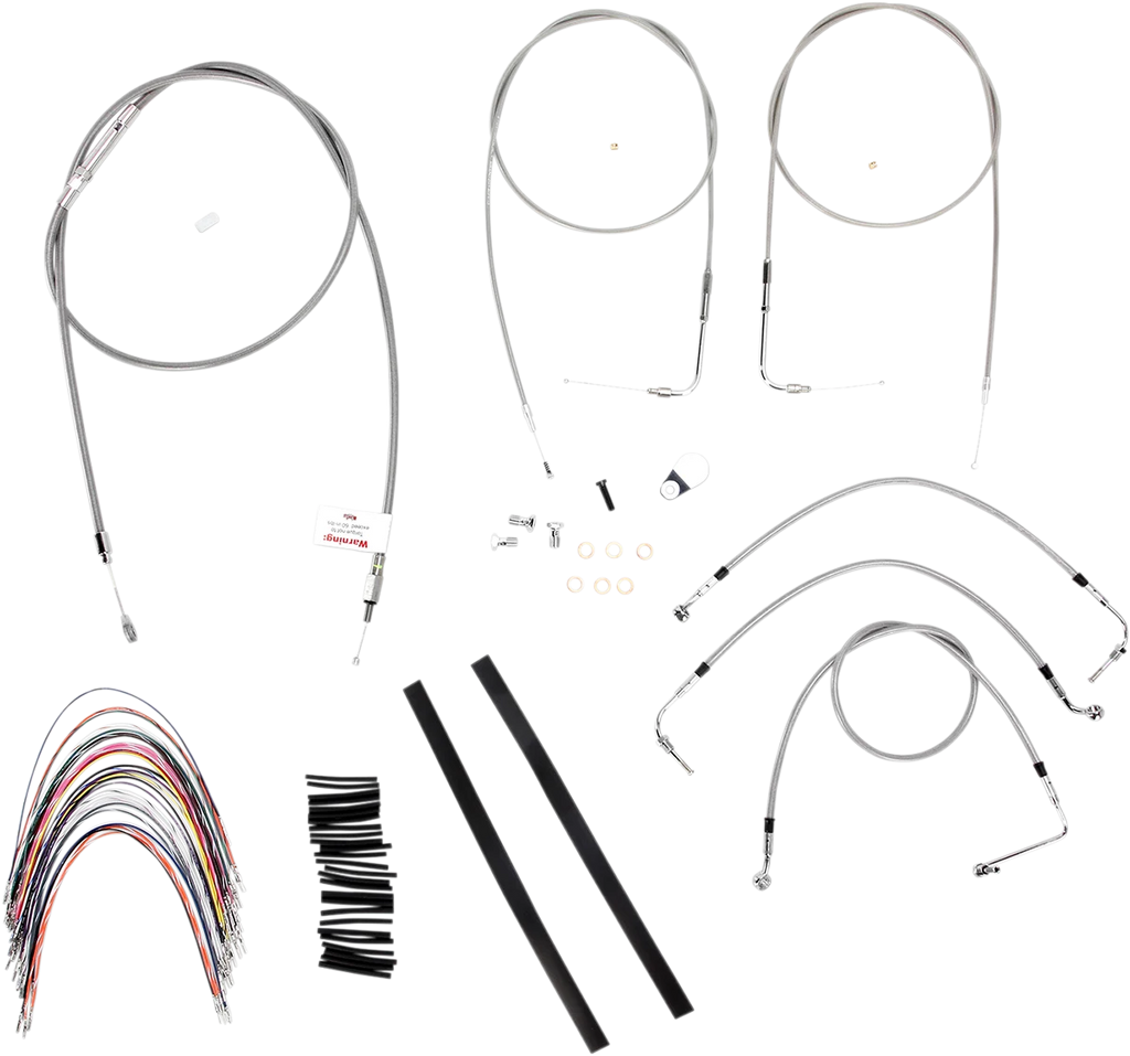 Burly Brand Handlebar Cable/Brake Line Kit - Complete