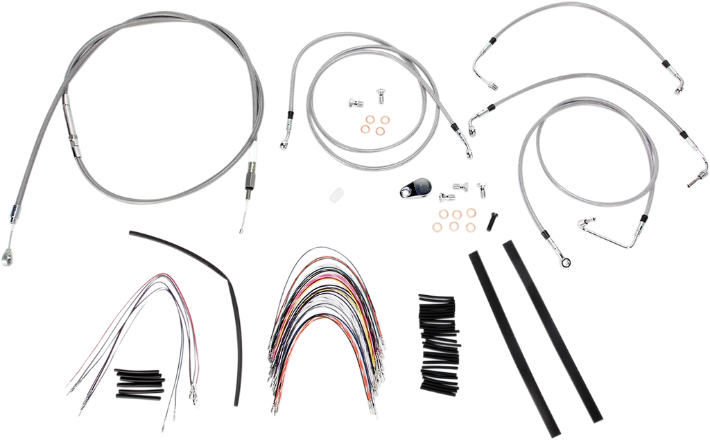 Burly Brand Handlebar Cable/Brake Line Kit - Complete