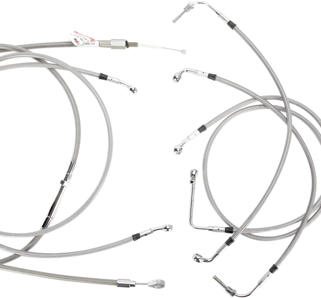 Burly Brand Handlebar Cable/Brake Line Kit - Complete