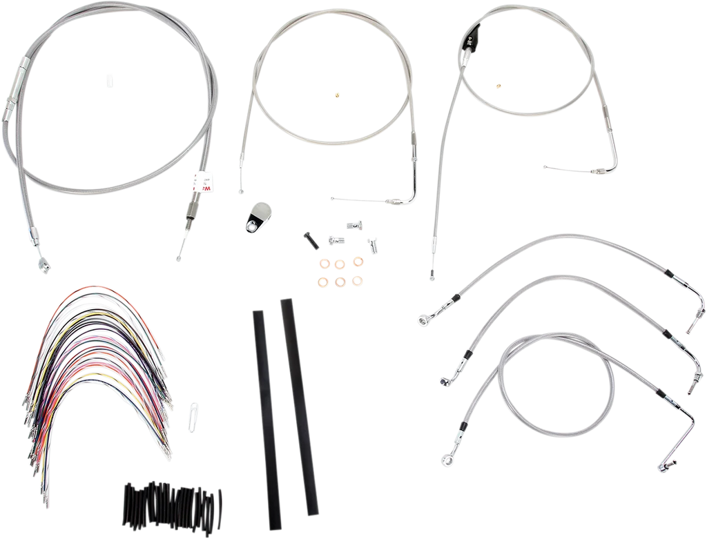 Burly Brand Handlebar Cable/Brake Line Kit - Complete