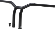 Load image into Gallery viewer, Burly Brand Handlebar - Dominator - Raked - 10" - Black B12-6051B - Side View