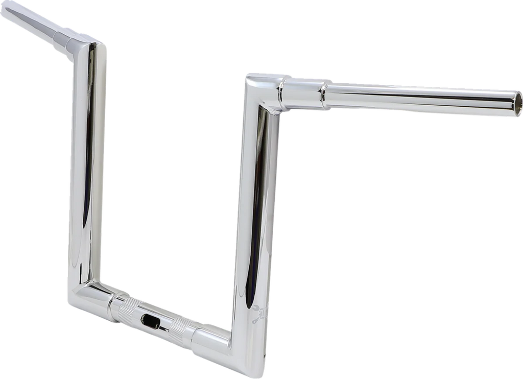 Burly Brand Handlebar - Jason - 12" - Chrome B12-6090C - Side View