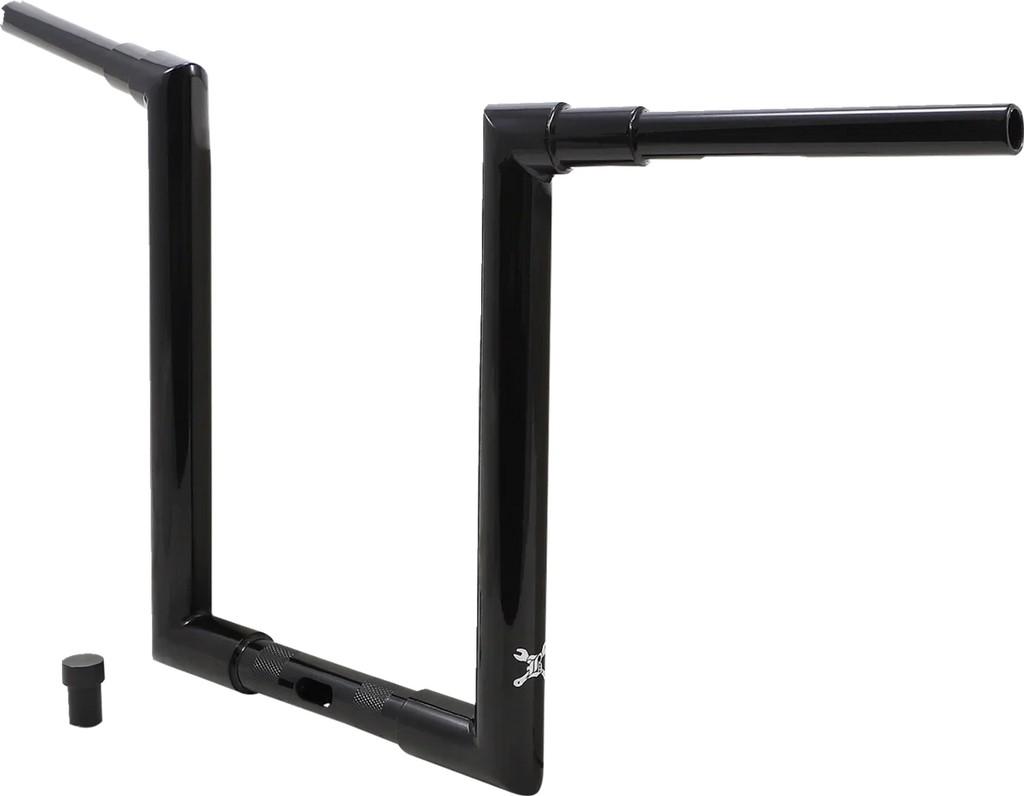 Burly Brand Handlebar - Jason - 14" - Black B12-6091B - Side View