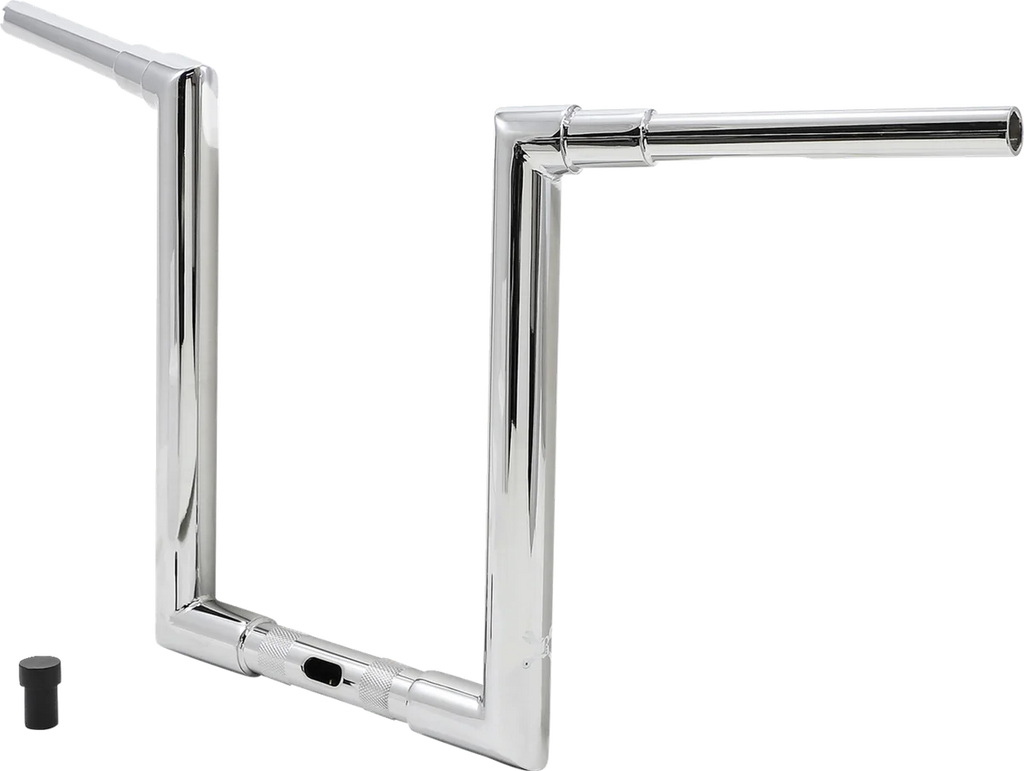 Burly Brand Handlebar - Jason - 14" - Chrome B12-6091C - Side View