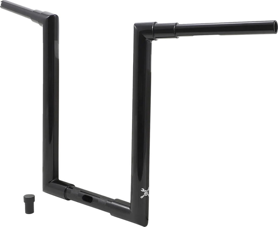 Burly Brand Handlebar - Jason - 16" - Black B12-6092B - Side View